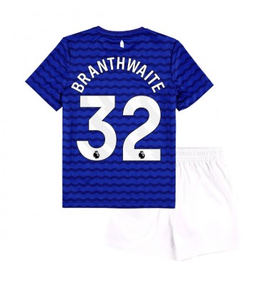 Everton Jarrad Branthwaite #32 Hjemmebanetrøje Børn 2025-26 Kortærmet (+ Korte bukser)